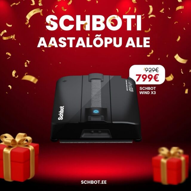 Imelist aasta lõppu sõbrad!
Uuele aastale tuleb ikka vastu minna puhta koduga! Tule täna-homme läbi ja saa endale planeedi uusimad ja vingemaimad robotid! 
https://schbot.ee/e-pood/

#schbot