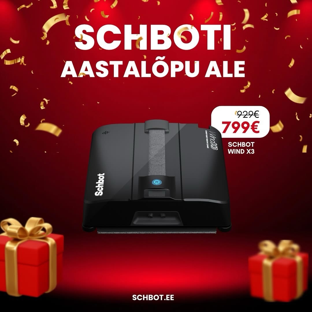 Imelist aasta lõppu sõbrad!
Uuele aastale tuleb ikka vastu minna puhta koduga! Tule täna-homme läbi ja saa endale planeedi uusimad ja vingemaimad robotid! 
https://schbot.ee/e-pood/

#schbot