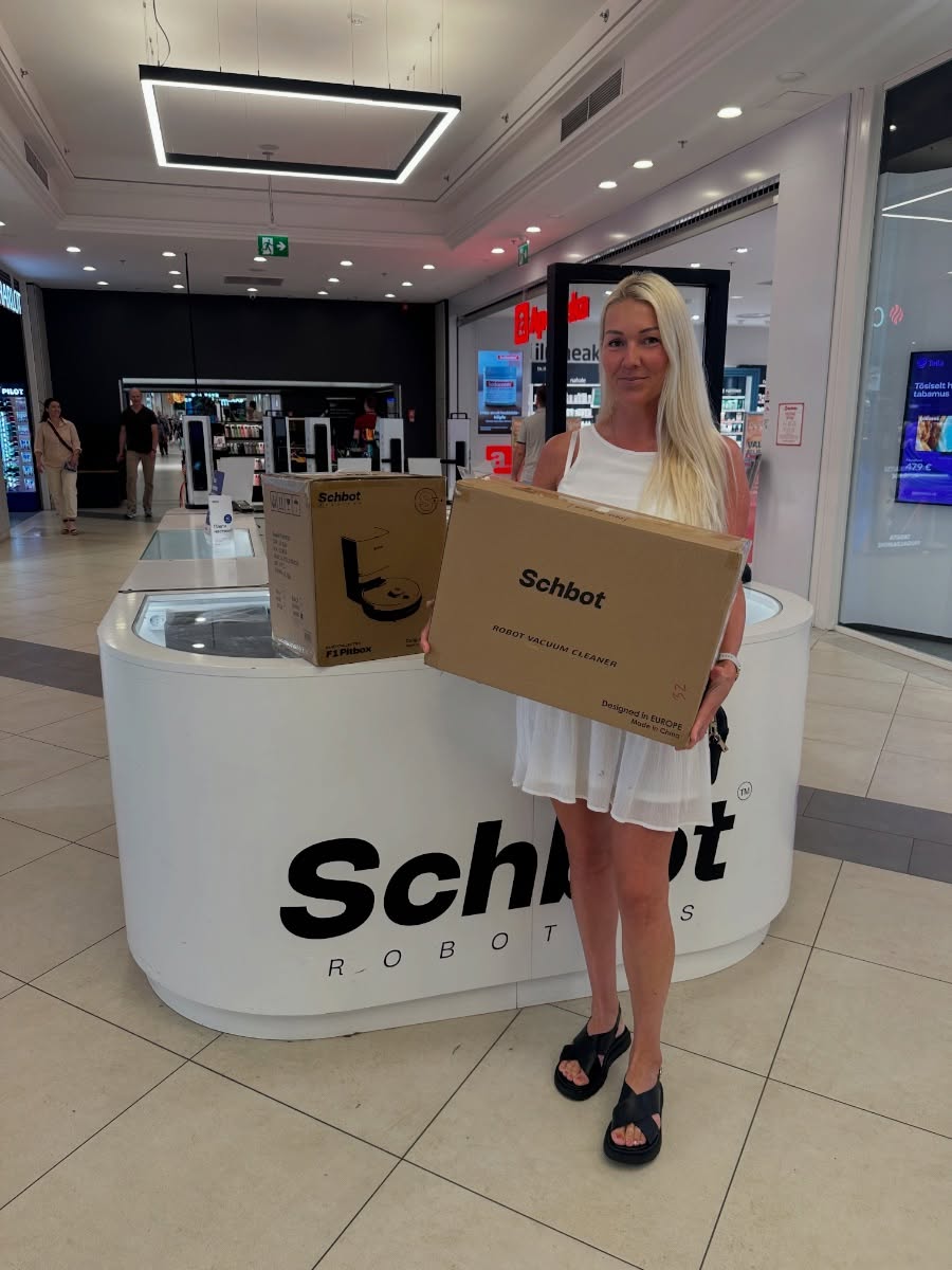 Suveloosi võitja sai oma võidu täna kätte 😍
Palju õnne 🤩

https://schbot.ee/shop/robottolmuimejad/schbot-f1-valge-tyhjendusjaamaga/

#schbotteebõnnelikuks #schbot #schbotf1